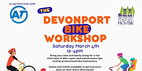 Devonport Bike Workshop - Bring your bike and family! primary image