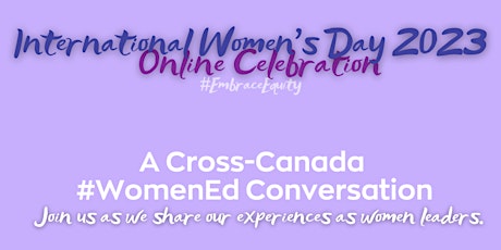 #WomenEd: Cross-Canada Conversation IWD2023 primary image