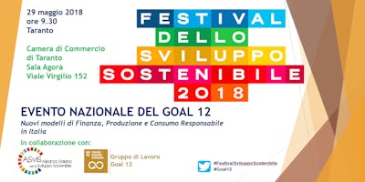 Evento Nazionale del Goal 12 ASviS Evento Nazionale del Goal 12 ASviS