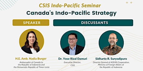 Indo-Pacific Seminar: Canada's Indo-Pacific Strategy primary image