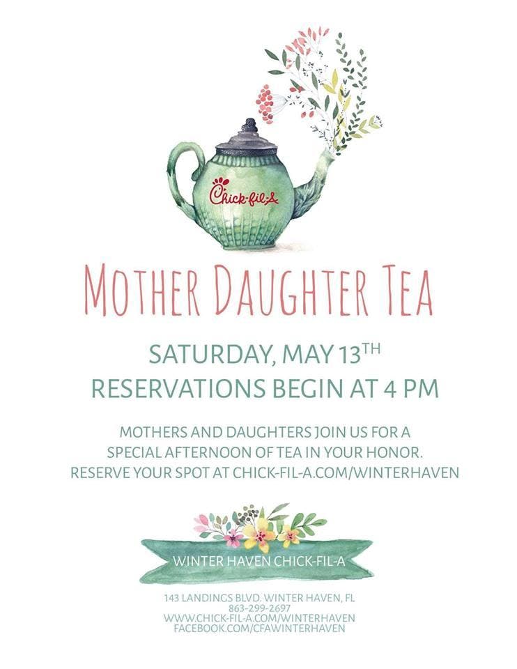Mother Daughter Tea Chick Fil A Westfield 19 May 2018