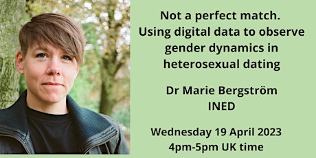Primaire afbeelding van Not a perfect match: Using digital data to observe gender dynamics