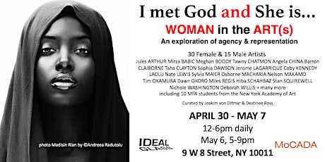 Groupshow 'I met God and She is...' Woman in the ART(s) by 40 artists