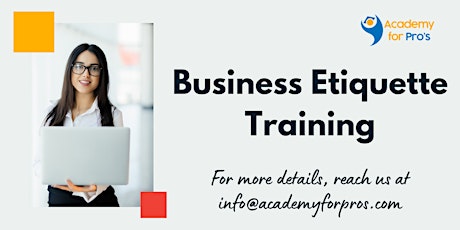 Business Etiquette 1 Day Training in Morristown, NJ