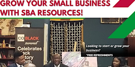 GROW YOUR SMALL BUSINESS WITH SBA (SMALL BUSINESS ADMINISTRATION) RESOURCES primary image