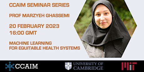 CCAIM Seminar Series – Prof Marzyeh Ghassemi primary image
