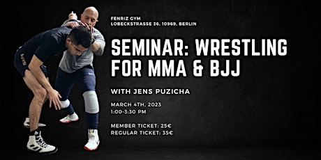 Jens Puzicha - Wrestling Seminar for MMA & BJJ