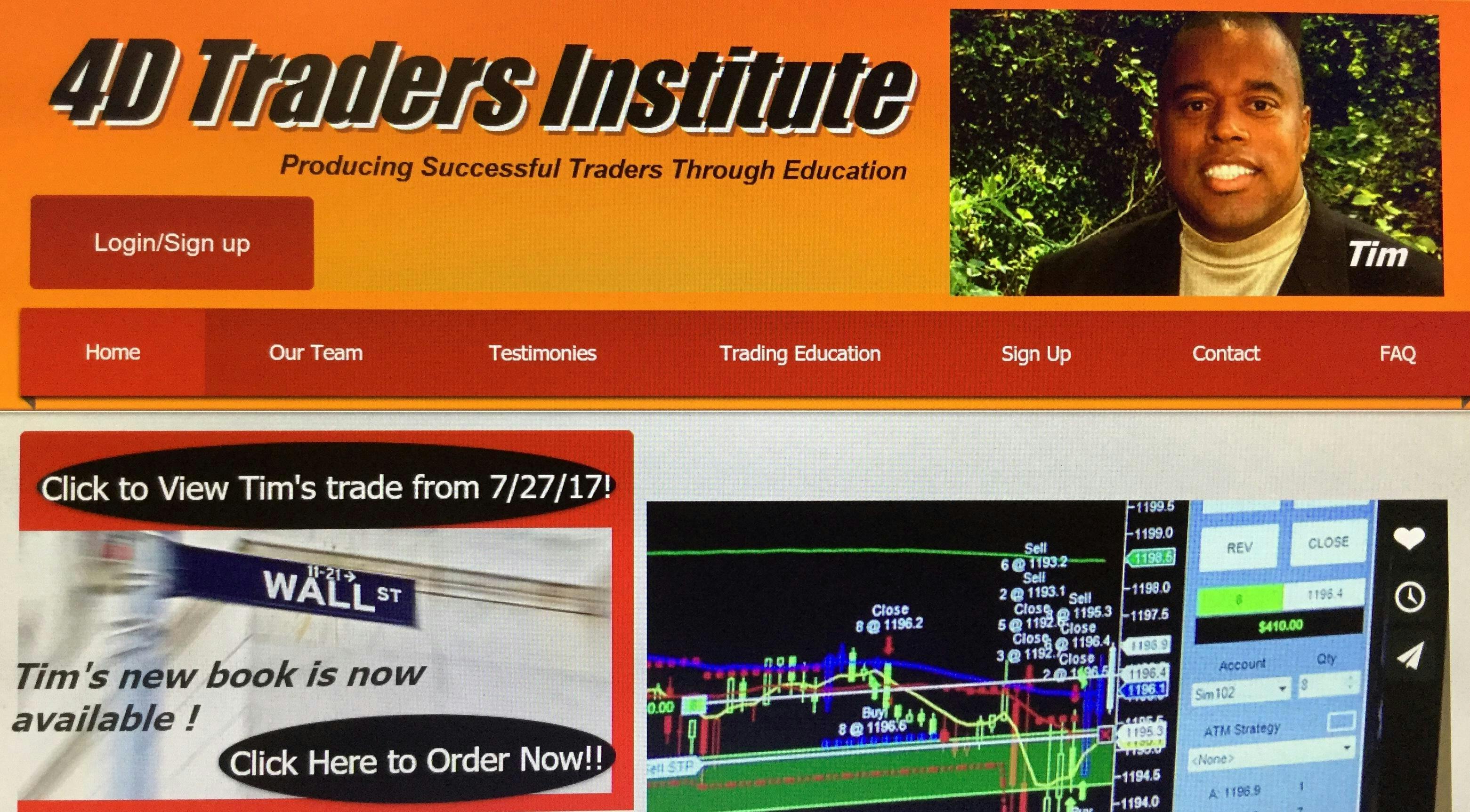 FREE: Entrepreneur Trading Workshop-Tim Lewis, Founder 4D Traders Institute