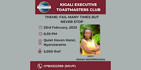 Kigali Executives Toastmasters Club Event primary image