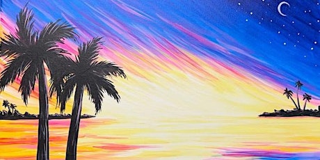 Sunny Moon Vacation ~ Fundraising Painting Event in Greenville Ca