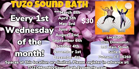 TUZO Sound Bath Every 1st Wednesday of the Month