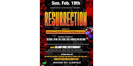 RESURRECTION - Long Weekend Old School Party primary image