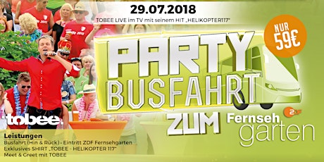 Hauptbild für Tobee's Partybusfahrt zum ZDF Fernsehgarten "Mallorca Special"