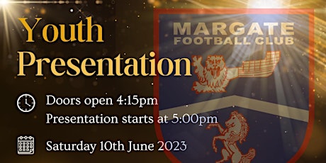 Margate Youth FC - Presentation Night primary image