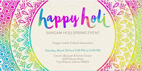 Sangam Spring Holi Event 2023