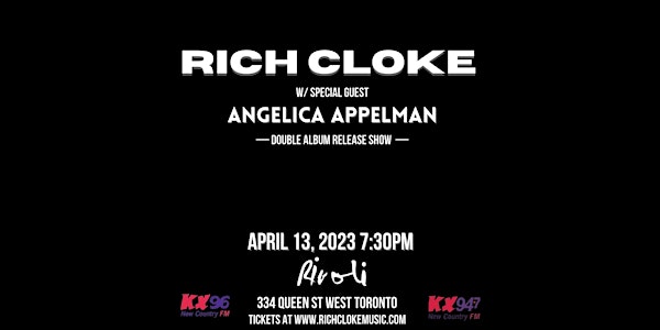 Rich Cloke w/ Special Guest Angelica Appelman