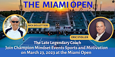 Champion Mindset Sports Series at the Miami Open primary image