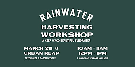 Rainwater Harvesting Workshop