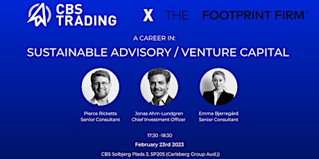 A Career In: Sustainable Advisory, Venture Capital // The Footprint Firm primary image