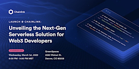 Launch @ Chainlink: Next-Gen Serverless Solution for Web3 Devlopers