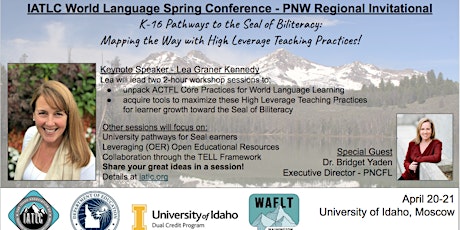 IATLC Spring Conference, April 20 & 21 - University of Idaho, Moscow