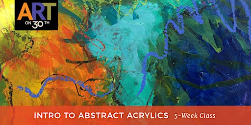 TUE AM - Intro to Abstract Acrylic Painting with Maureen Kerr primary image
