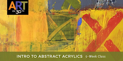 Imagen principal de WED PM - Intro to Abstract Acrylic Painting with Maureen Kerr