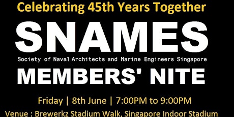 45th Years SNAMES Members' Night primary image