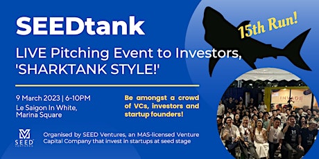 Image principale de SEEDtank - SharkTank Style Startup Pitching Event