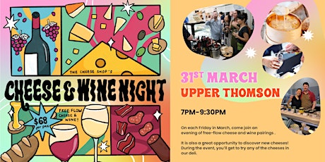 Cheese & Wine Night (Upper Thomson) - 31 March