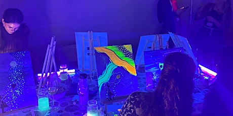 Paint + Sip Reloaded - The Glow-in-the-dark experience primary image