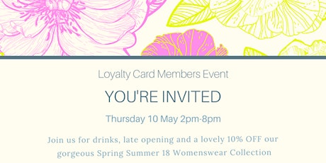 Loyalty Card Spring Drinks Evening primary image