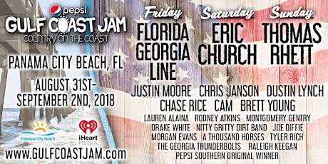 Pepsi Gulf Coast Jam | Country Music Festival | August 31 - September 2, 2018 primary image