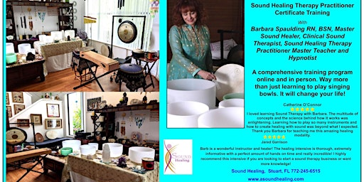 Image principale de Sound Healing Therapy Practitioner Certification  Training