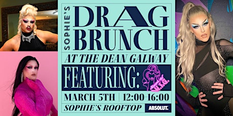 Absolut Brunch Club at Sophie's Rooftop Galway! Join us Sunday March 5th primary image