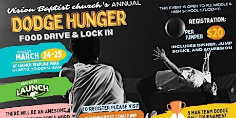 Dodge Hunger: Food Drive & Lock In primary image