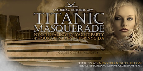 New York Halloween Yacht Party - Pier Pressure Titanic Masquerade Cruise