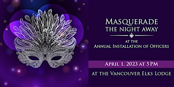 Masquerade  the night away  at the Officer’s Inaugural Ball
