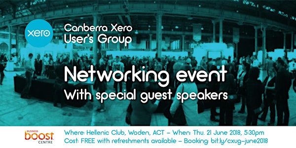 Canberra Xero Users Group - Networking event with special guest speakers