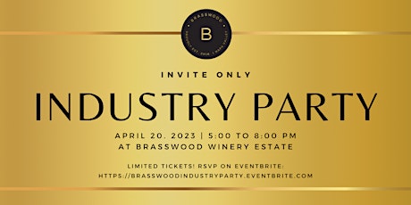 Industry Party at Brasswood Winery Estate