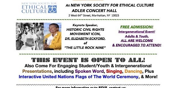 The 26th Annual "Gandhi-King Season For Nonviolence" Educational Event!