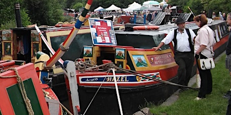 Guided Tour of Traditional Wooden Canal Boat Hazel & tea/coffee at Middlewich Boat & Folk Festival primary image