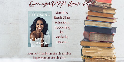 QueenagerVIP Inc. Presents: Monthly Book Club for Women 45+ (In Person)