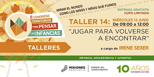 TALLER JUGAR PARA VOLVERSE A ENCONTRAR