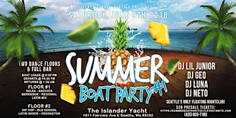 Summer Boat Party #1 2018 primary image