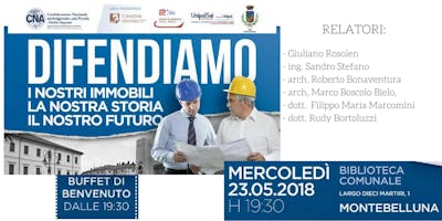 DIFENDIAMO I NOSTRI IMMOBILI , la nostra storia, il nostro futuro DIFENDIAMO I NOSTRI IMMOBILI , la nostra storia, il nostro futuro