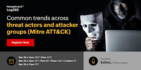Common trends across threat actors and attacker groups (Mitre ATT&CK)