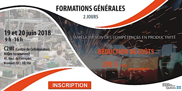 Formation générale en réduction de coûts pour améliorer la productivité sur 2 jours