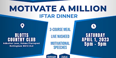 Motivate a Million Iftar Fundraising Dinner 2023