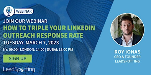 How to 3X your response rate on LinkedIn -  FREE Webinar